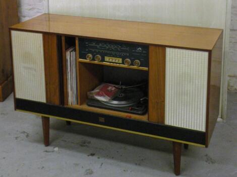 A mid-20thC HMV melamine finish radiogram