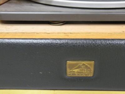 A mid-20thC HMV melamine finish radiogram - 3