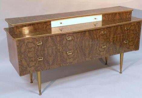 A mid-20thC melamine retro design sideboard