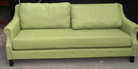 A modern three seater settee