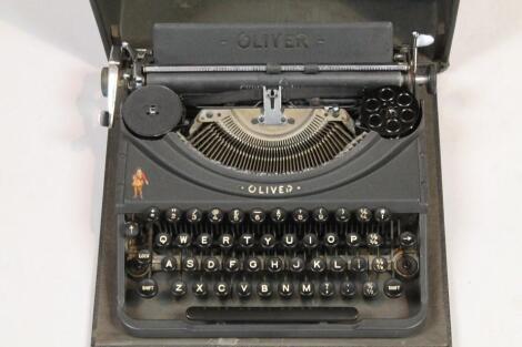 An Oliver portable typewriter