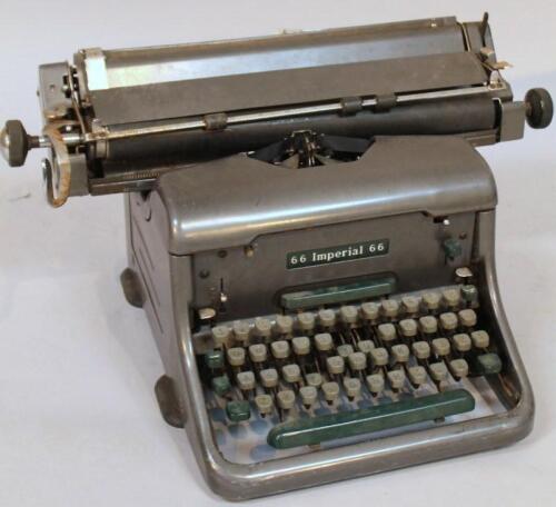 A 20thC Imperial 66 manual typewriter