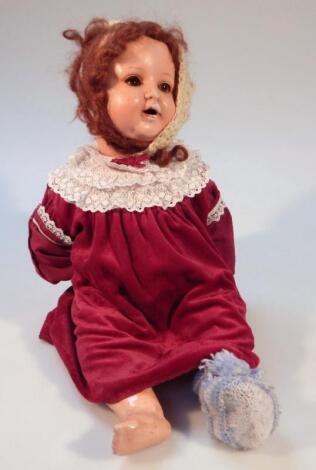 An early 20thC Koppelsdorf German semi-porcelain doll