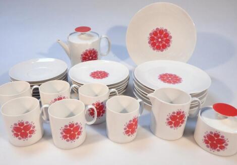 A mid-20thC Thomas Rosenthal German earthenware part coffee service