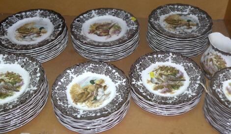 A 20thC Royal Worcester Palissy game series dinner service