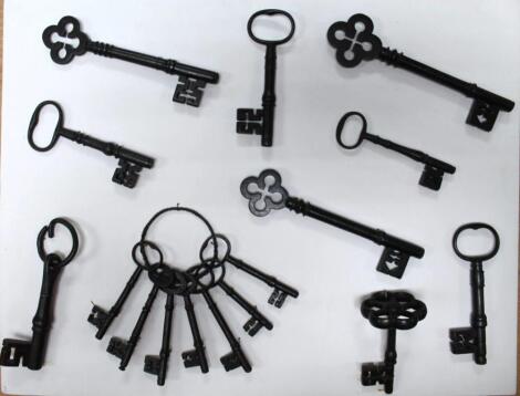 A selection of 17thC and later iron keys