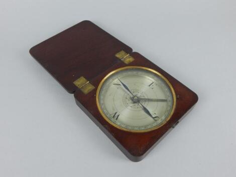 A 19thC silvered compass by Dolland of London