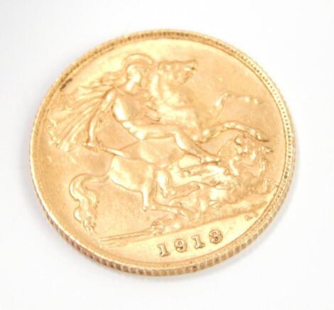 A George V gold half sovereign