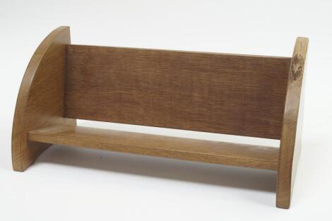 A Robert Thompson of Kilburn (Mouseman) oak book trough