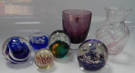 Glass paperweights