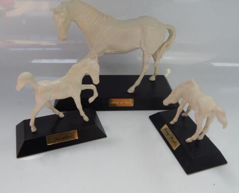 Beswick horse and foal figures