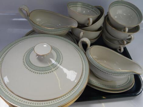 A Royal Doulton Berkshire pattern part dinner service