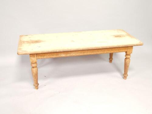 A pine scrub coffee table