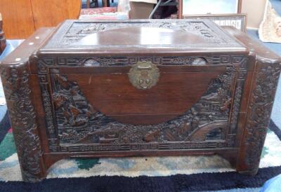 A camphorwood blanket chest