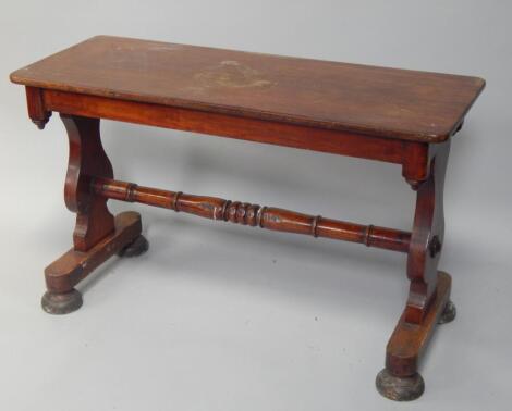 A Victorian mahogany side table