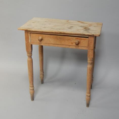 A Victorian scrubtop pine table