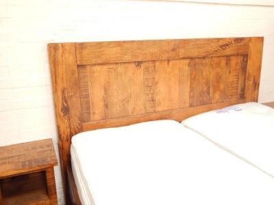 A mixed hardwood Superking bed - 3