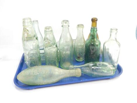 A collection of Bourne Waters bottles