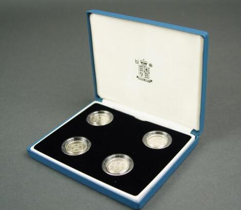 A four silver pound coin collection