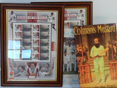 Rugby and cricket ephemera