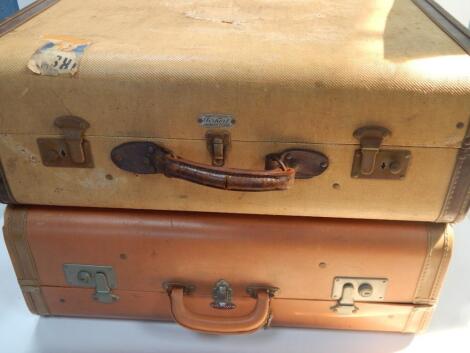 Two mid 20thC suitcases