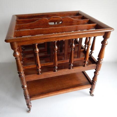 A Regency rosewood Canterbury