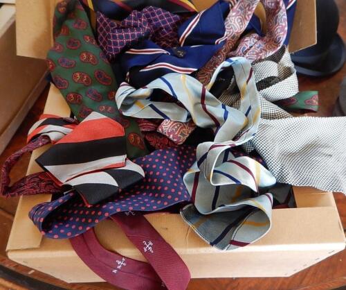 A collection of gentleman's silk ties