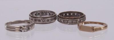 Two eternity rings