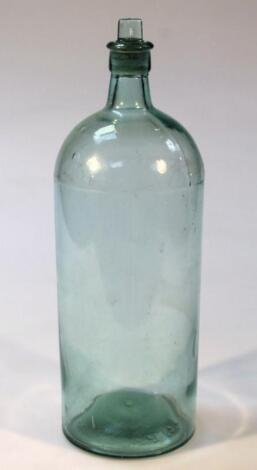 A Westminster chemist's glass bottle