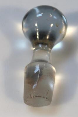 A Victorian cranberry glass ewer - 2
