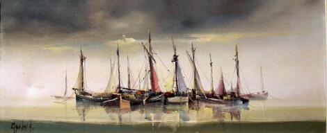 Jorge Aguilar-Agon (Born 1936). 'Boats'