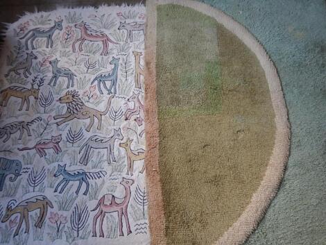 Three various rugs.