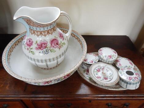 A Losol Ware Dilhorne toilet and dressing table set