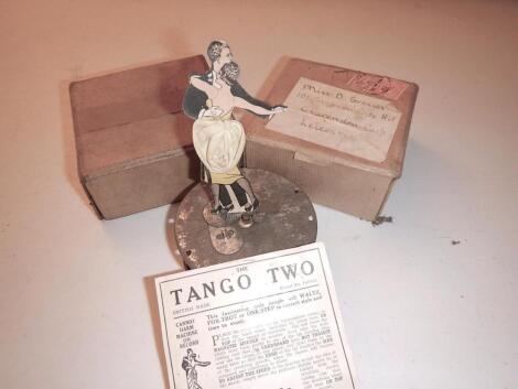 The Tango Two tin plate record toy in original box.