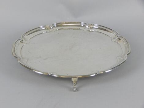 A George VI silver salver