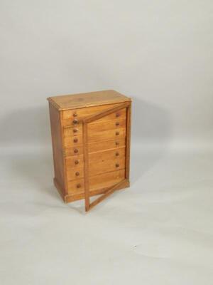 A Victorian stained pine collector's chest - 2