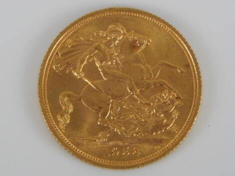 A Queen Elizabeth gold full sovereign