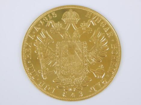 An Austrian Franz Joseph gold ducat