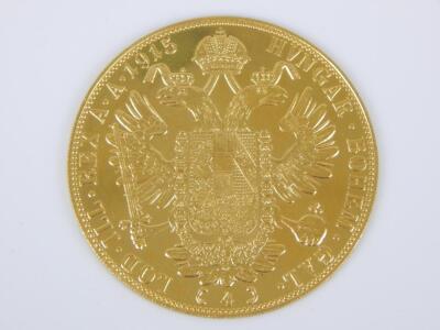 An Austrian Franz Joseph gold ducat