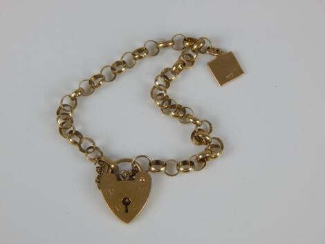 A 9ct gold charm bracelet