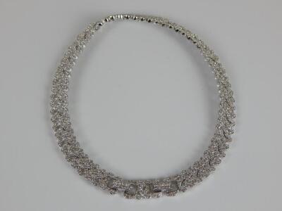 A modern Swarovski crystal necklace