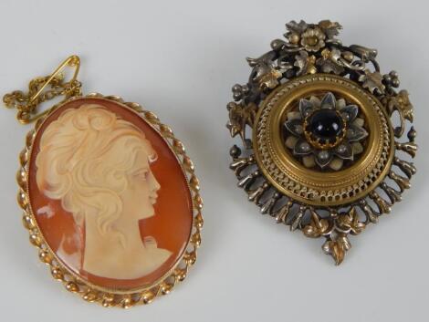 Two brooches