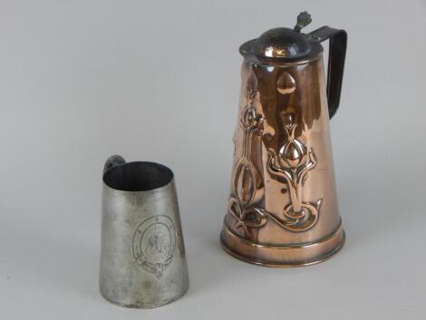 Two items of metalware