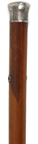 A late 19thC walking cane