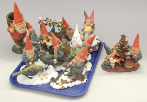 Various garden gnomes