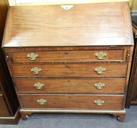 A George III mahogany bureau