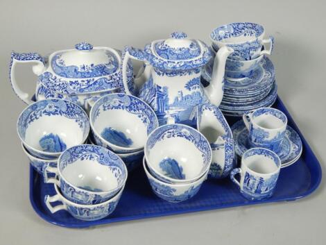 A Spode Italian pattern part tea and coffee service