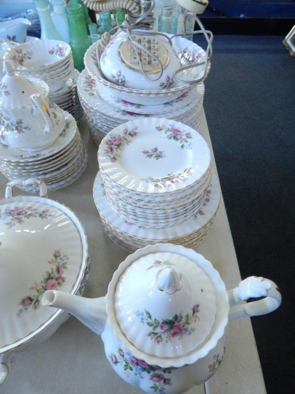 Royal albert tea set moss cheap rose