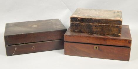 Three 19thC boxes