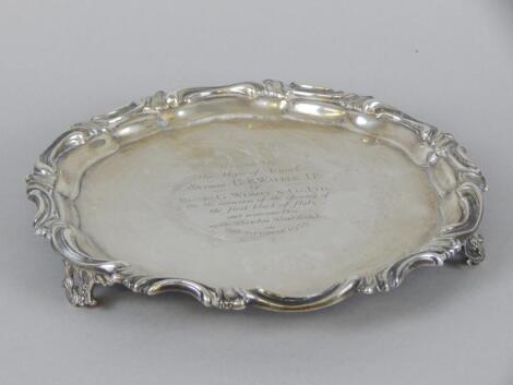 An Edward VII silver salver